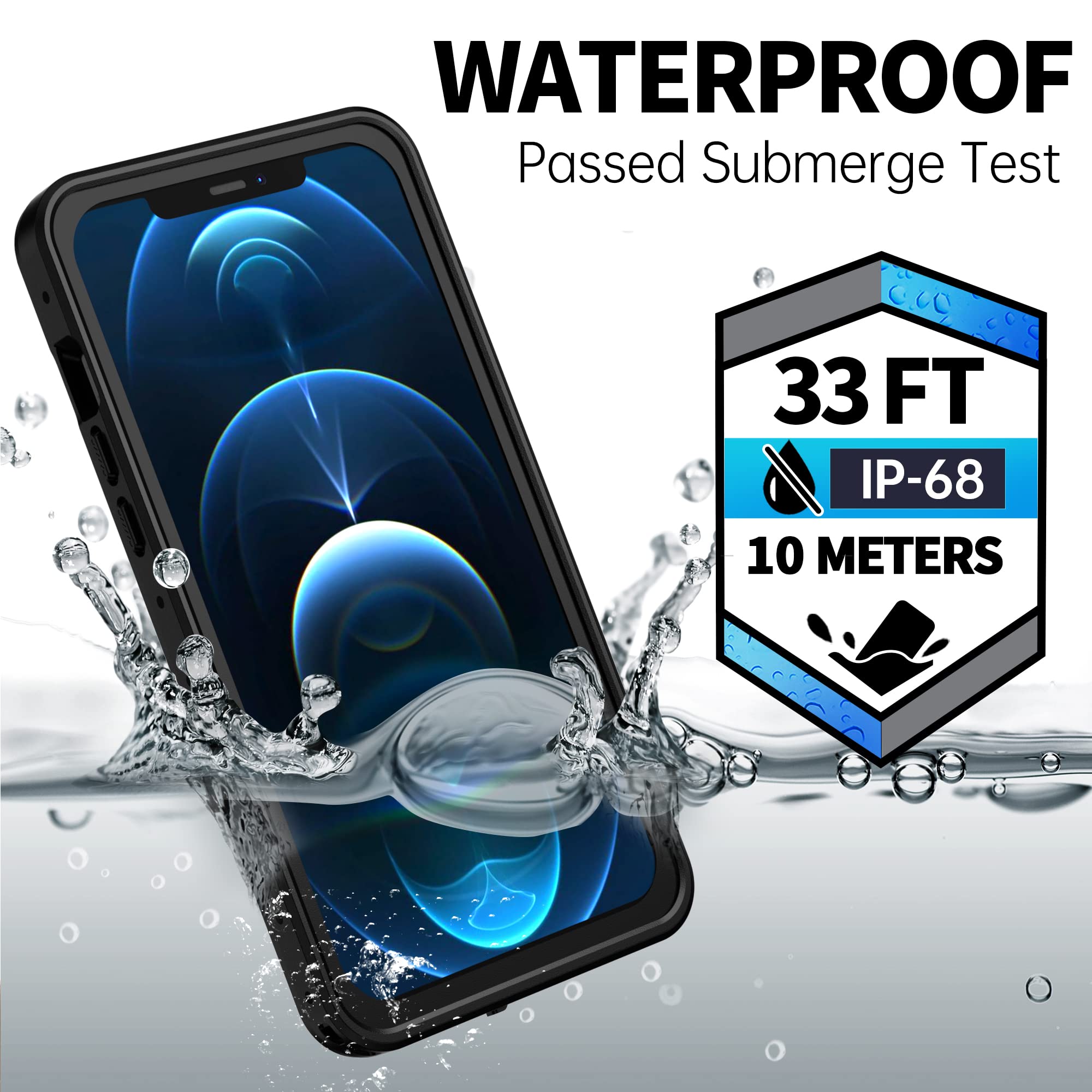 BEASTEK Waterproof Case for iPhone 12 Pro Max (6.7