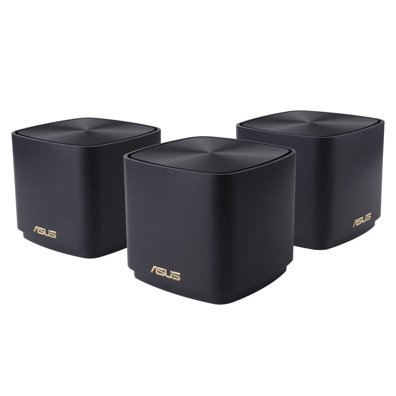 ASUS ZenWiFi XD4S AX1800 WiFi 6 Mesh System (3-Pack) - Whole Home Coverage with AiMesh Technology, Black - Perfect for Large Homes, Gaming & 4K Streaming