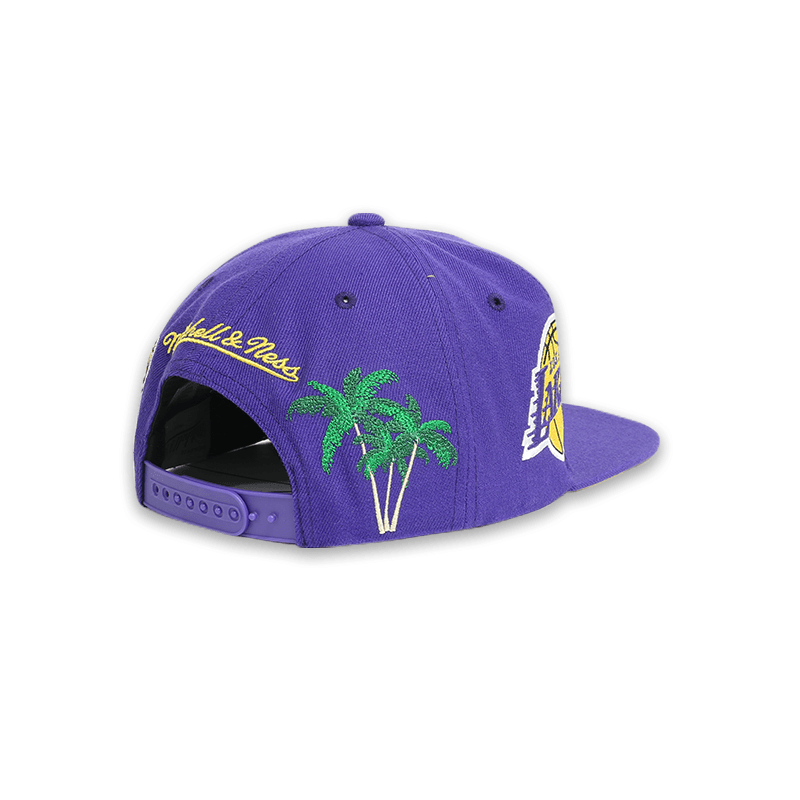 LA Lakers NBA Champions Snapback Hat for Men - Adjustable Purple Basketball Cap for Fans, Streetwear & Game Day Outfits