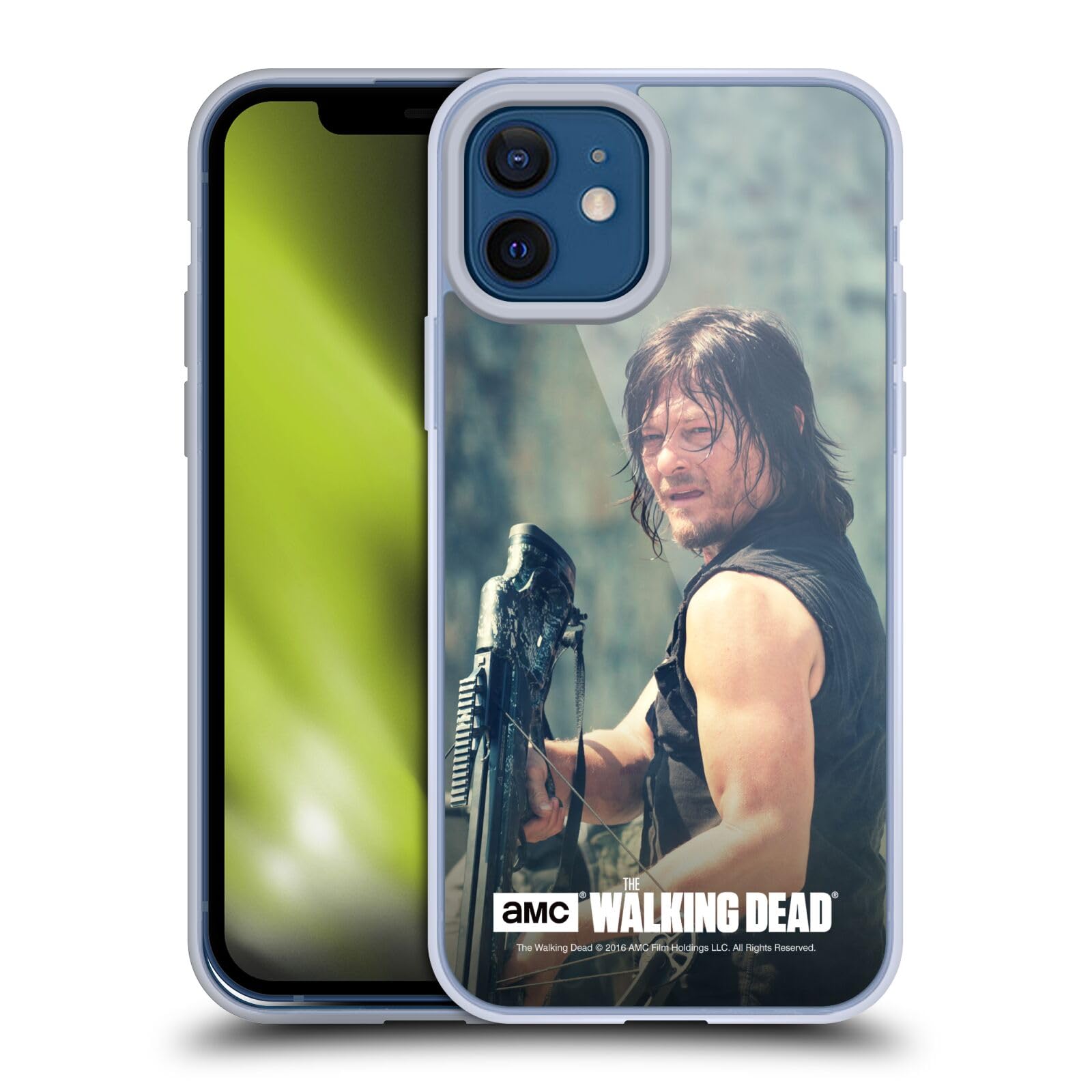 Head Case Designs Officially Licensed AMC The Walking Dead Daryl Dixon Soft Gel Case for iPhone 12 & 12 Pro - Perfect for Fans, Collectors, and Everyday Protection