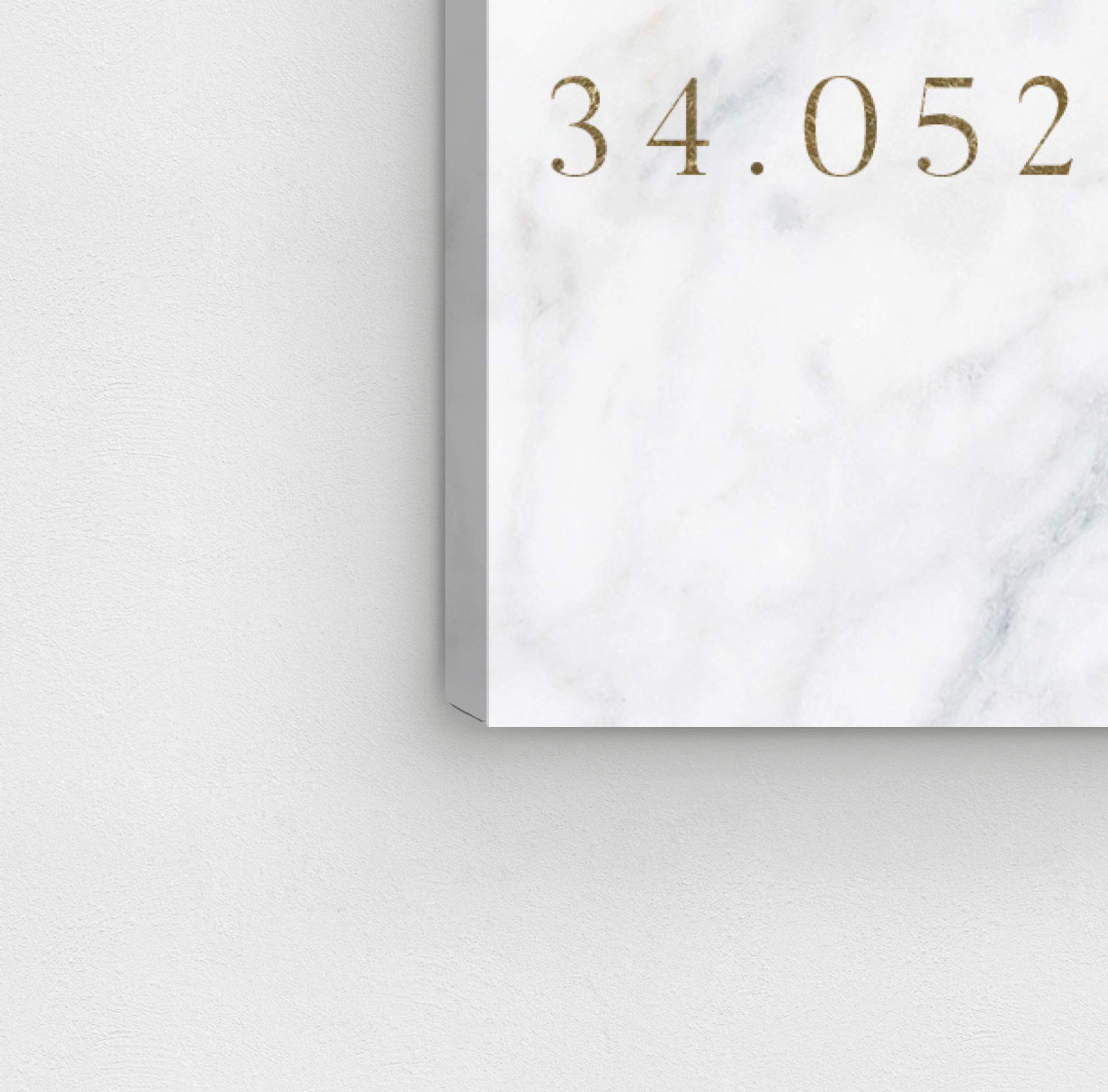 Oliver Gal Artist Co. London Coordinates Wall Art Canvas Print - 30x30 Inches Gold & White City Skyline Home Decor for Living Room, Bedroom & Office