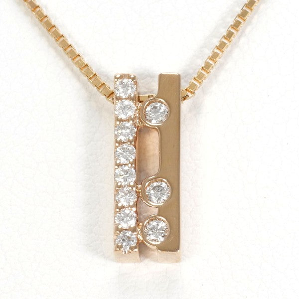 18K Pink Gold Diamond Necklace for Women - Elegant Pendant Necklace Jewelry Gift for Anniversary, Valentine's Day & Special Occasions