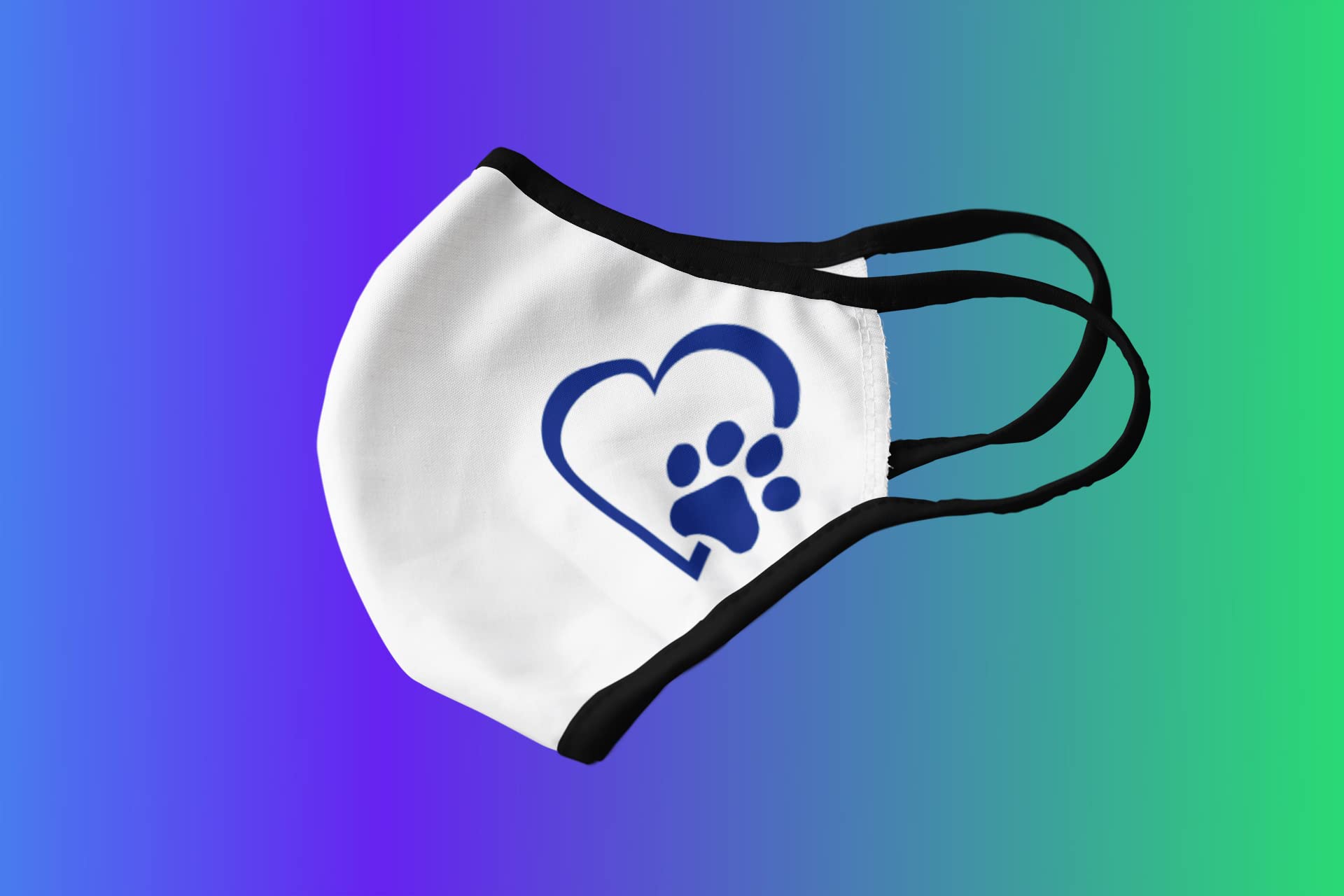 Dog Paw Iron On Transfer - Heart Shaped Paw Print Decal for T-Shirts | Heat Activated Pet Lover Gift | Ready to Press DIY Craft for Dog Owners | Perfect for Custom Apparel, Tote Bags & Home Decor (Red)