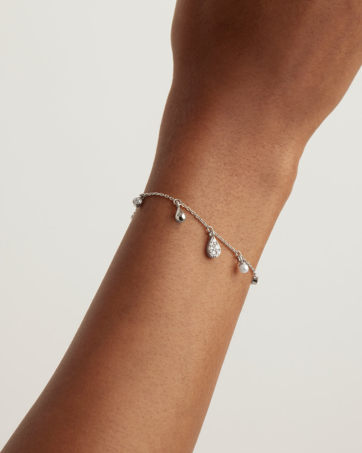 Ocean Mist Sterling Silver Bracelet for Women - Elegant Handmade Jewelry Gift for Birthday, Anniversary & Everyday Wear