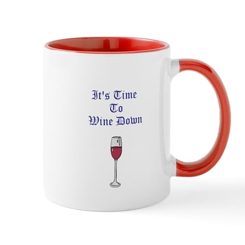 White/Red Inside - Wine Down Mug