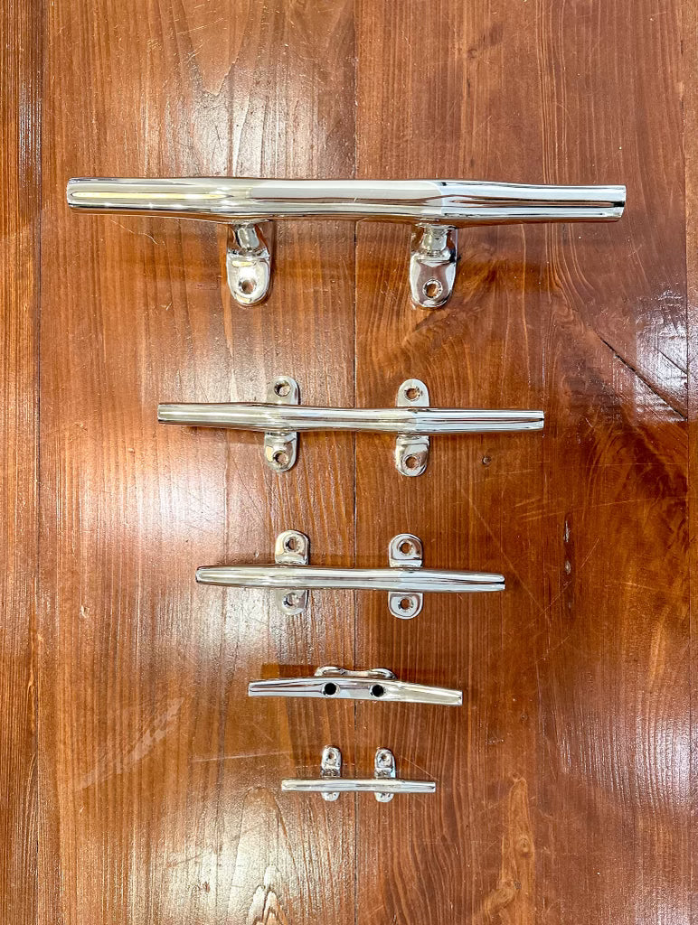 Premium Nautical Nickel Plated Boat Cleat - Heavy Duty Marine Deck Hardware for Sailboats, Yachts & Docks - Perfect for Securing Ropes & Mooring Lines