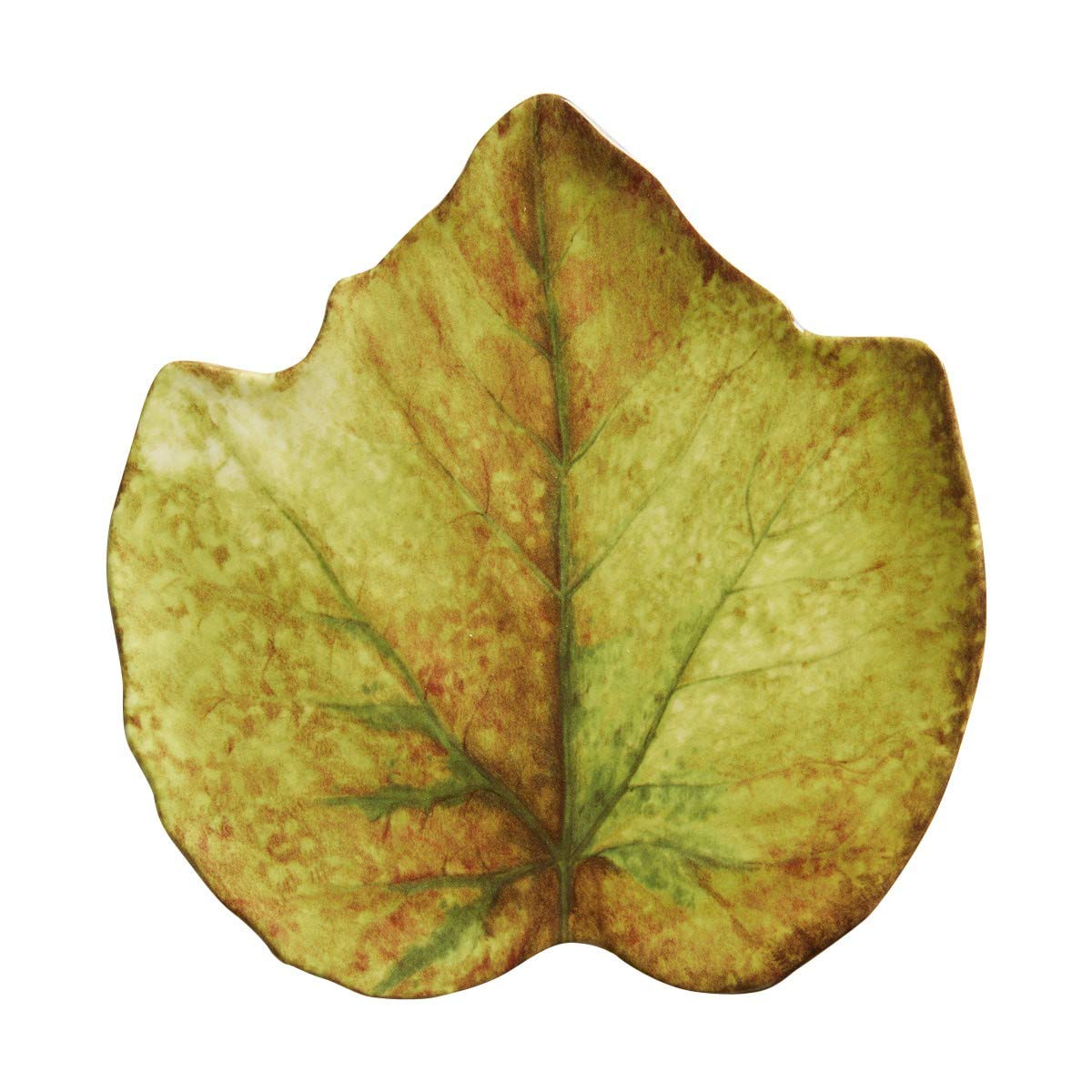 Juliska Forest Walk Leaf Cocktail Plate Set of 4 - Elegant Appetizer Dishes for Dinner Parties, Wedding Receptions & Holiday Entertaining
