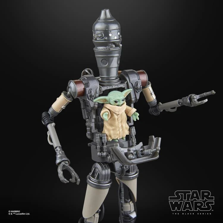 Star Wars The Mandalorian IG-12 & Grogu Black Series 6-Inch Deluxe Action Figure Set - Collectible Toy for Display, Gifts & Star Wars Fans