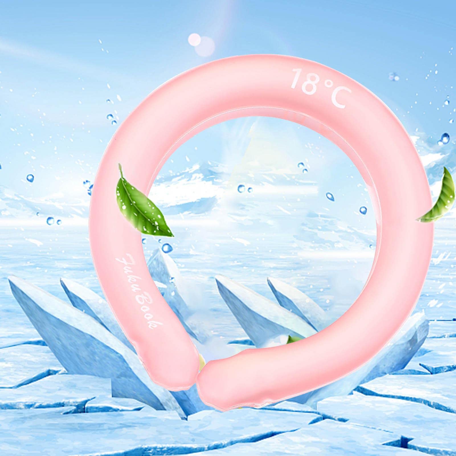 Reusable Cooling Neck Wraps with Ice Pack Tubes - Soothing Relief for Heat & Neck Pain | Perfect for Outdoor Sports, Hot Weather & Migraine Relief