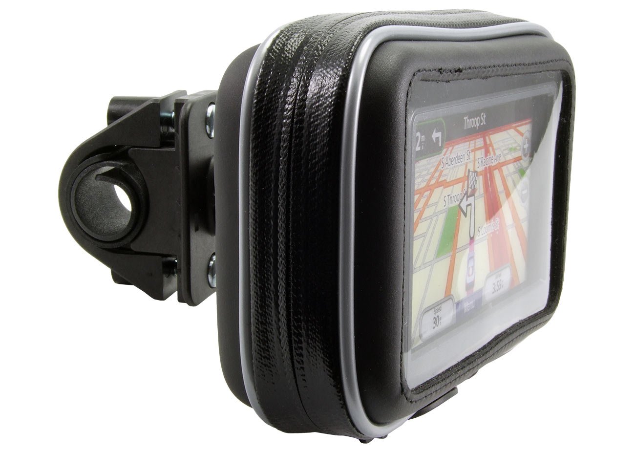 ChargerCity Sirius XM Satellite Radio Motorcycle Mount - Waterproof Case & Handlebar Mount (Fits Bars up to 1.35