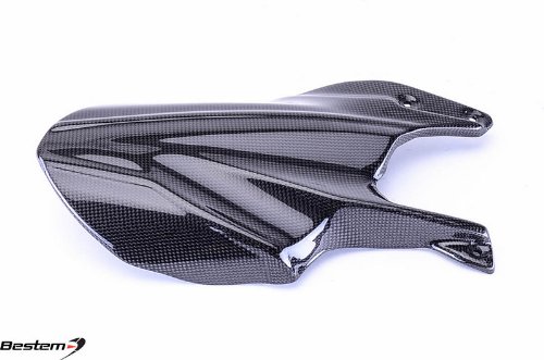 Bestem CBDU-1098-HGR-M Carbon Fiber Rear Fender Mud Guard Hugger for Ducati 1098 848 1198 Motorcycles - Perfect for Wet Weather Protection & Sport Bike Customization