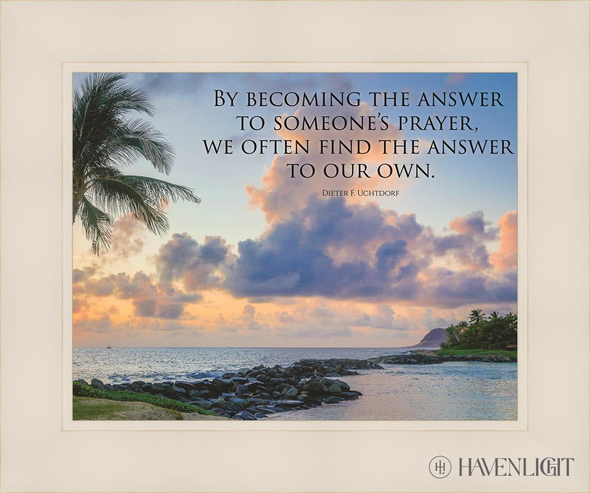 Becoming the Answer Motivational Poster - Inspirational Wall Art for Office, Classroom & Home Decor - Perfect for Work Motivation & Personal Growth