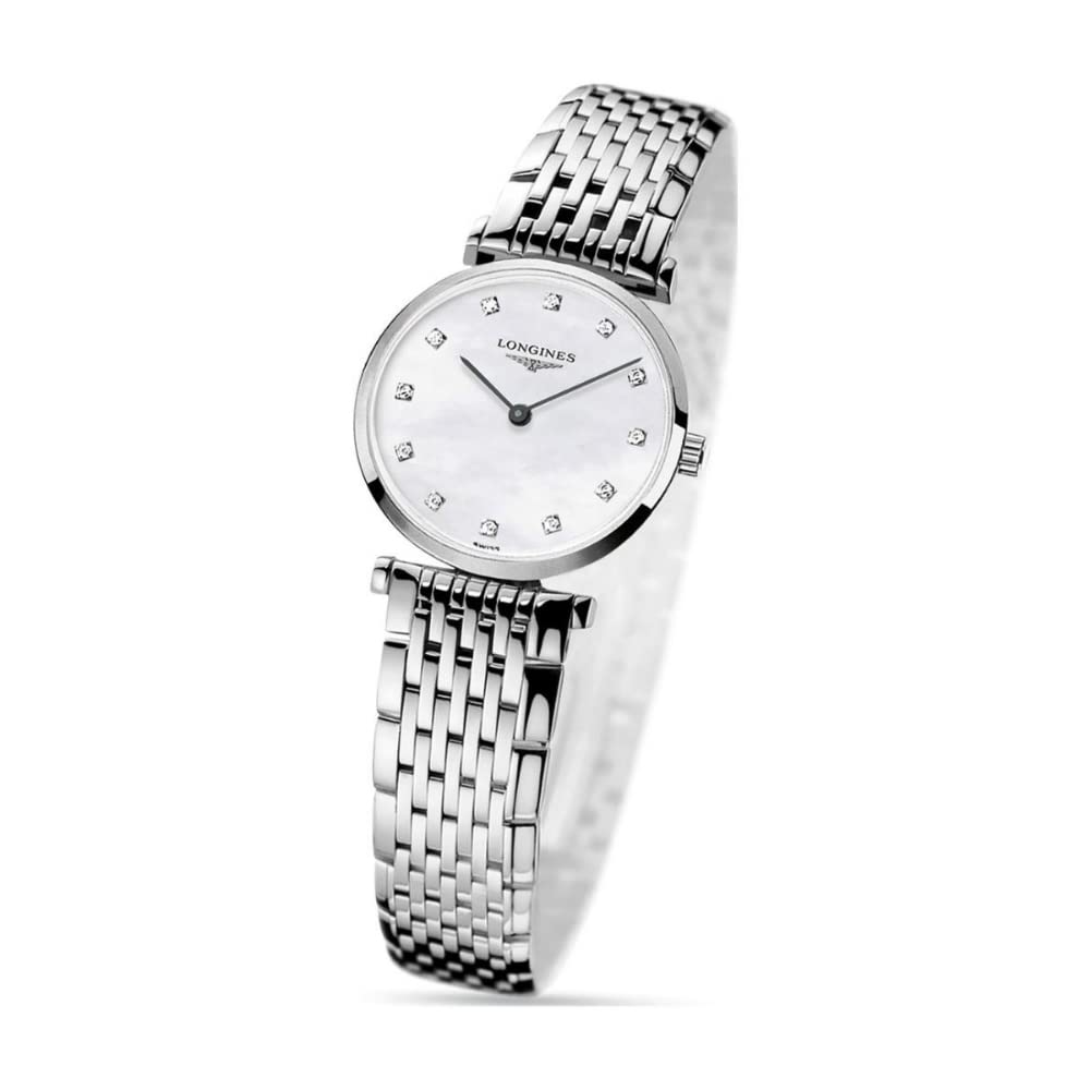 Longines Classic Ladies Watch L4.209.4.87.6 - Elegant Women's Dress Watch with Stainless Steel Case & Mother of Pearl Dial | Perfect for Business, Formal Events & Luxury Gifts