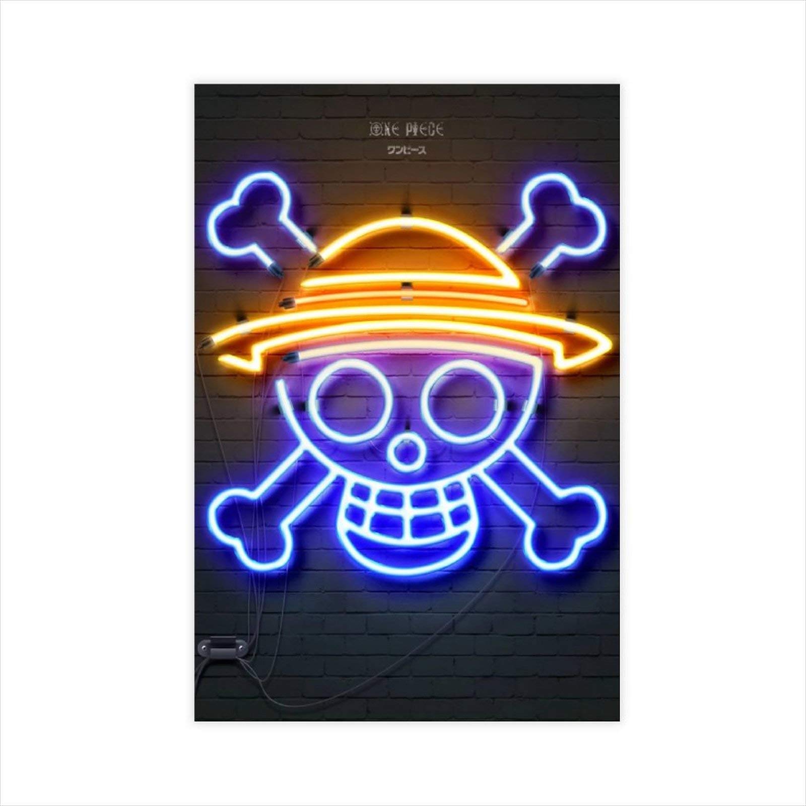 One Piece Anime Poster - 12x18 Inch (30x45cm) Unframed Canvas Wall Art for Boys Bedroom, Office & Game Room Decor | Perfect Gift for Anime Fans & Sports Enthusiasts | High-Quality Landscape Print for Home & Dorm Decoration