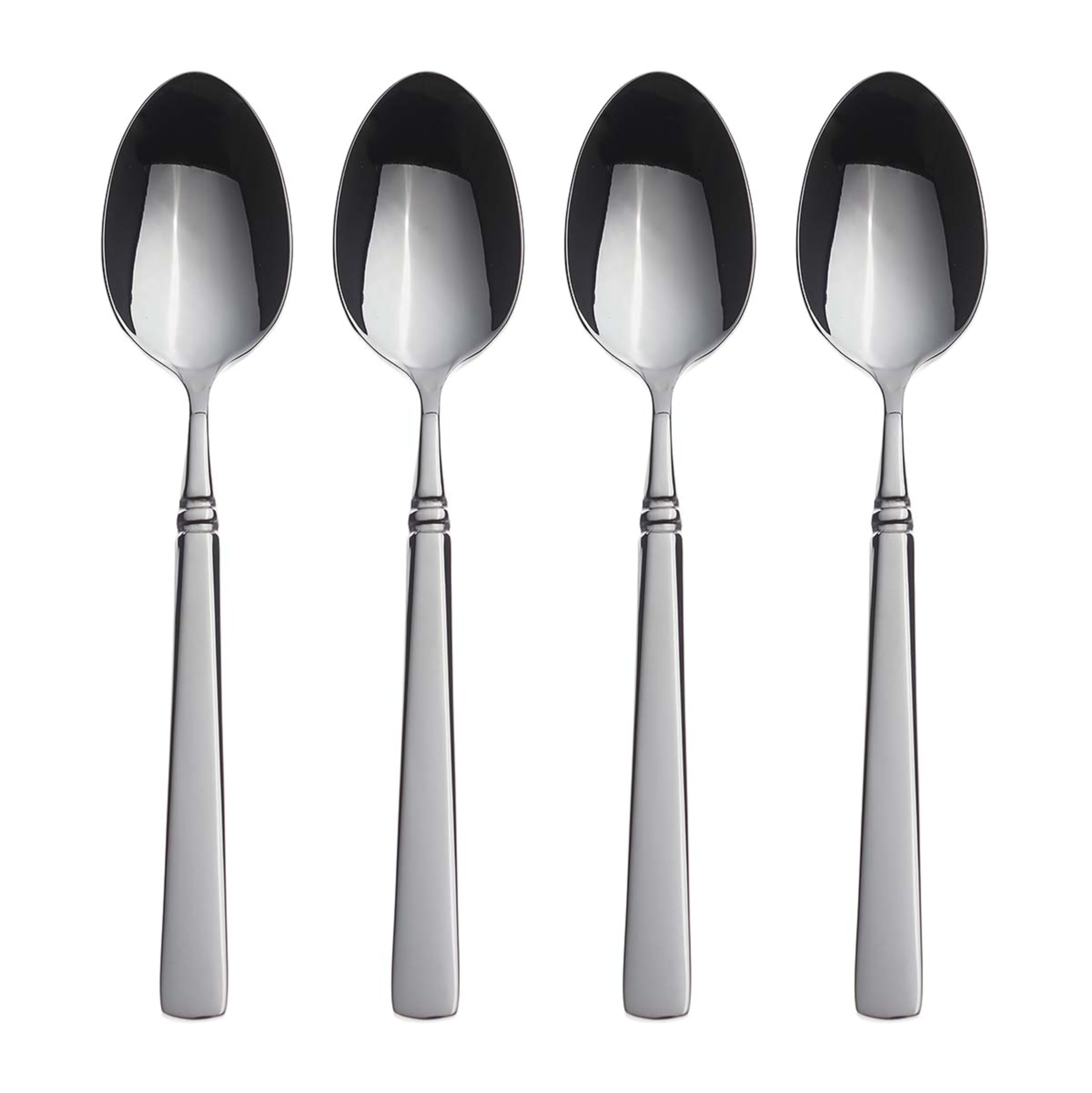 Oneida Easton 18/10 Stainless Steel Teaspoons Set of 4 - Premium Flatware Silverware for Dining, Dishwasher Safe - Perfect for Tea, Coffee, Desserts & Formal Table Settings
