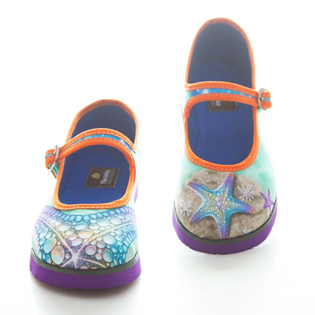 Macondas® Women's Mary Jane Shoes - Elegant Starfish Design for Comfort & Style | Perfect for Casual Wear, Office & Special Occasions