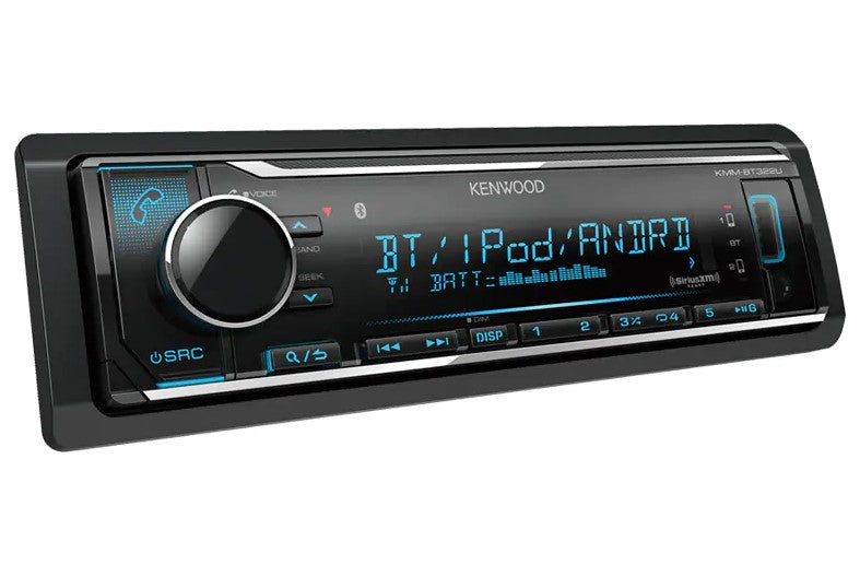 Kenwood KMM BT332U Digital Media Receiver with Bluetooth - Car Stereo for Wireless Music Streaming & Hands-Free Calling - Perfect for Road Trips & Commuting