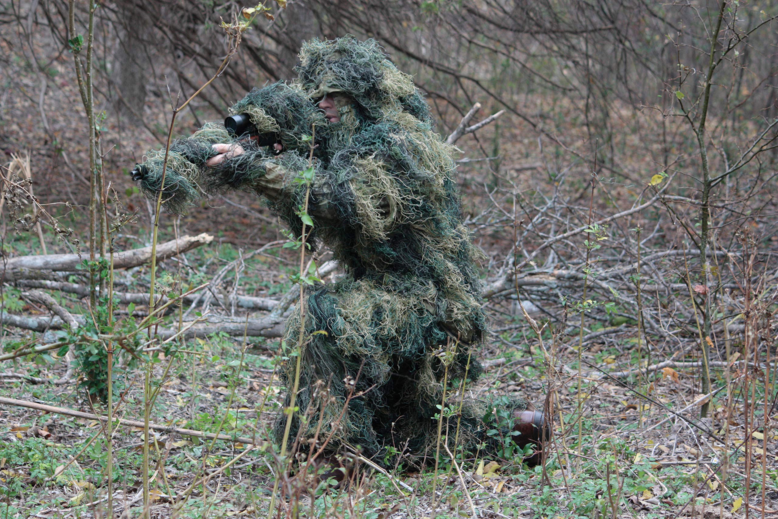 Red Rock Outdoor Gear Ghillie Suit - Premium Camouflage Hunting Suit for Men & Women | Perfect for Hunting, Airsoft, and Wildlife Photography
