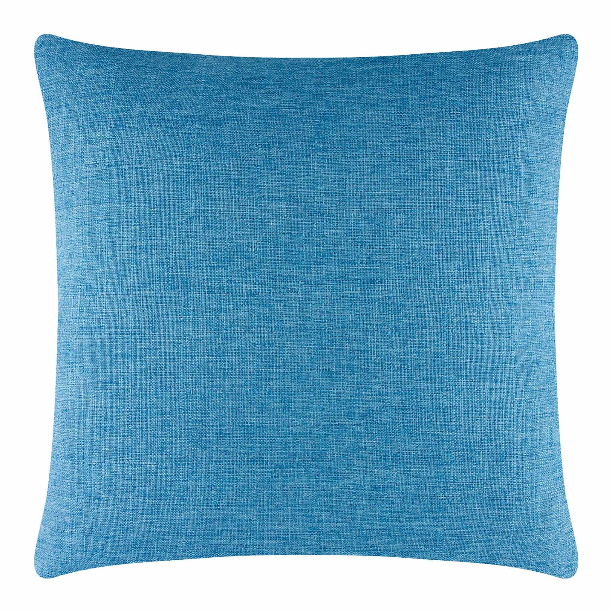 Nautical Shell Home Pillow with Washable Cover - 16x16 Aqua Blue Decorative Throw Pillow for Coastal & Beach House Decor - Perfect for Sofa, Bed, or Living Room Accent