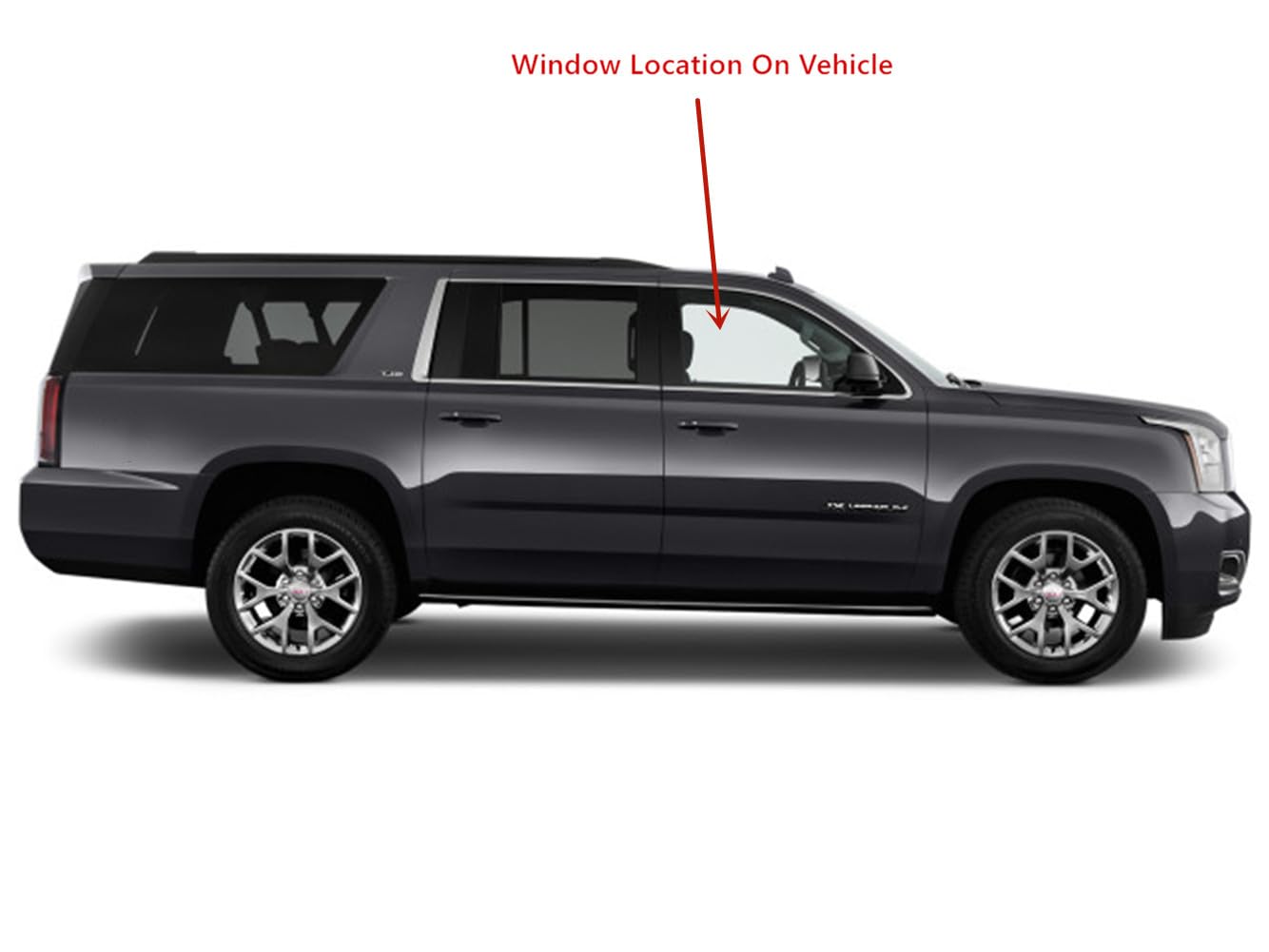 Chevrolet Suburban Tahoe 2015-2020 Right Side Front Door Window Glass Replacement - Perfect for DIY Auto Repair & Window Replacement at Home or Shop