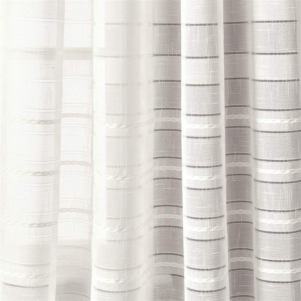 Lush Decor White Sheer Curtains 84x52