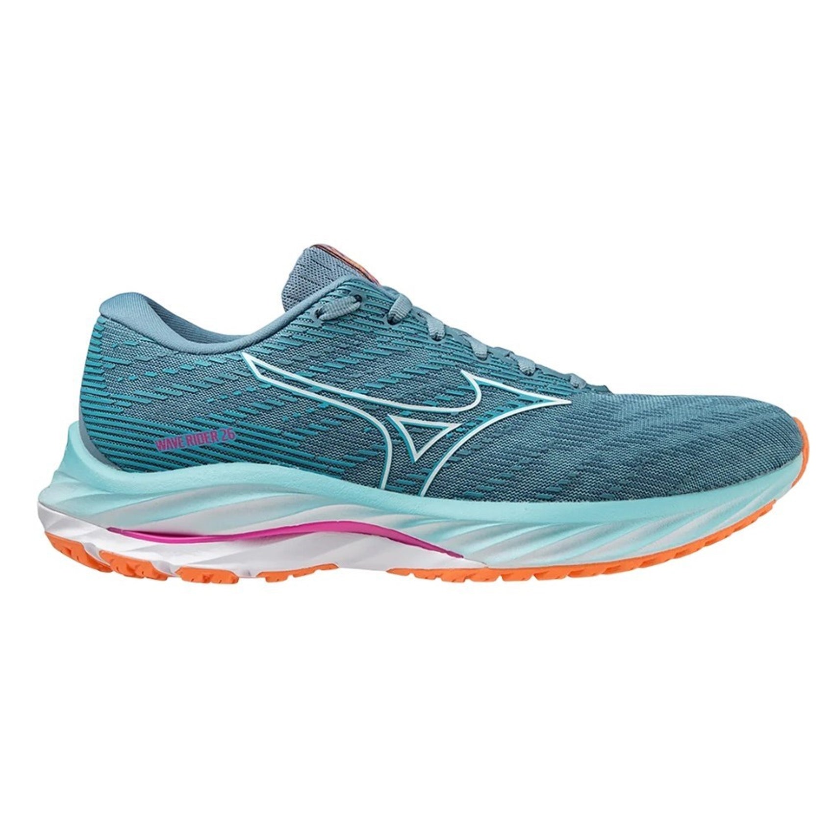 Mizuno Wave Rider 26 Women's Running Shoes - Lightweight Cushioned Road Running Sneakers for Women - Perfect for Marathon Training, Jogging & Gym Workouts