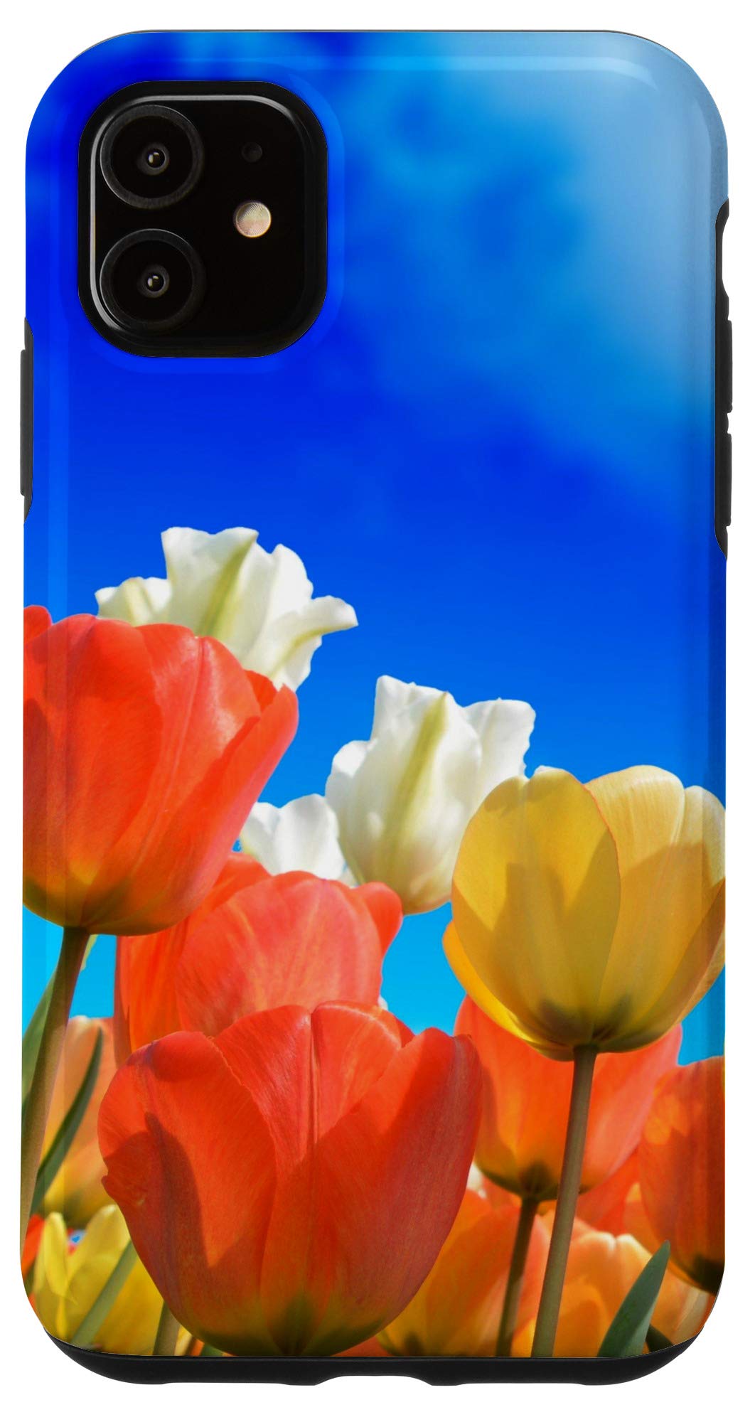 iPhone 11 Case with Tulip Design - Shockproof & Slim Protective Cover for iPhone 11 (6.1 Inch) - Perfect for Everyday Use, Travel & Gift Giving
