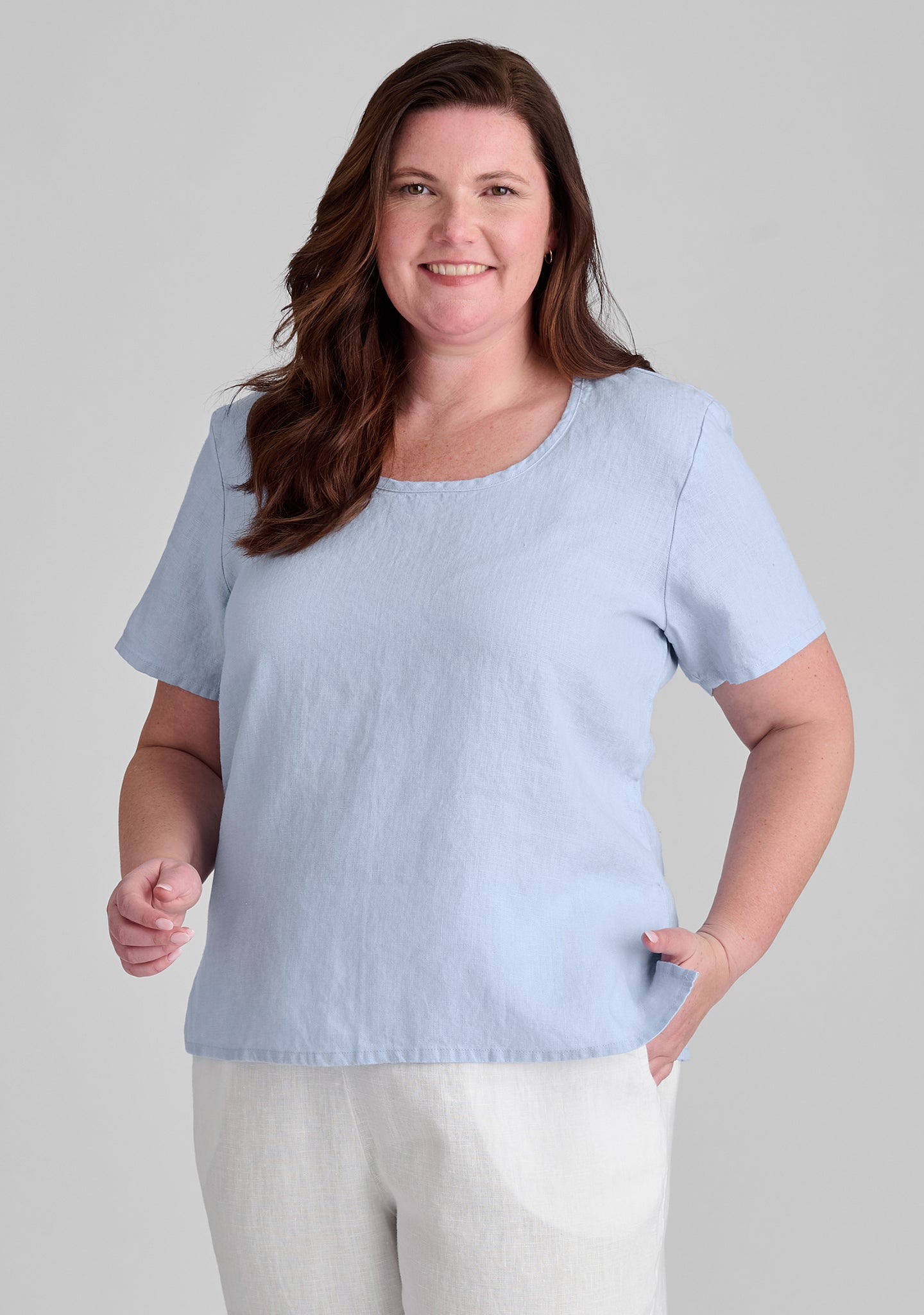 Premium Linen T-Shirt for Men & Women - Soft, Breathable & Comfortable Basic Tee - Perfect for Casual Wear, Summer Outfits & Layering
