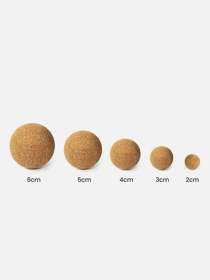 Premium Yoga Studio Cork Massage Balls - Twin Pack for Deep Tissue Therapy & Muscle Recovery - Perfect for Yoga, Pilates, and Post-Workout Relaxation