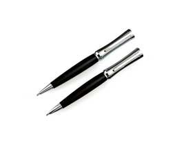 Cross Parasol Ballpoint Pen and Pencil Set - Black/Chrome - Premium Writing Instruments for Office, School & Gift Giving