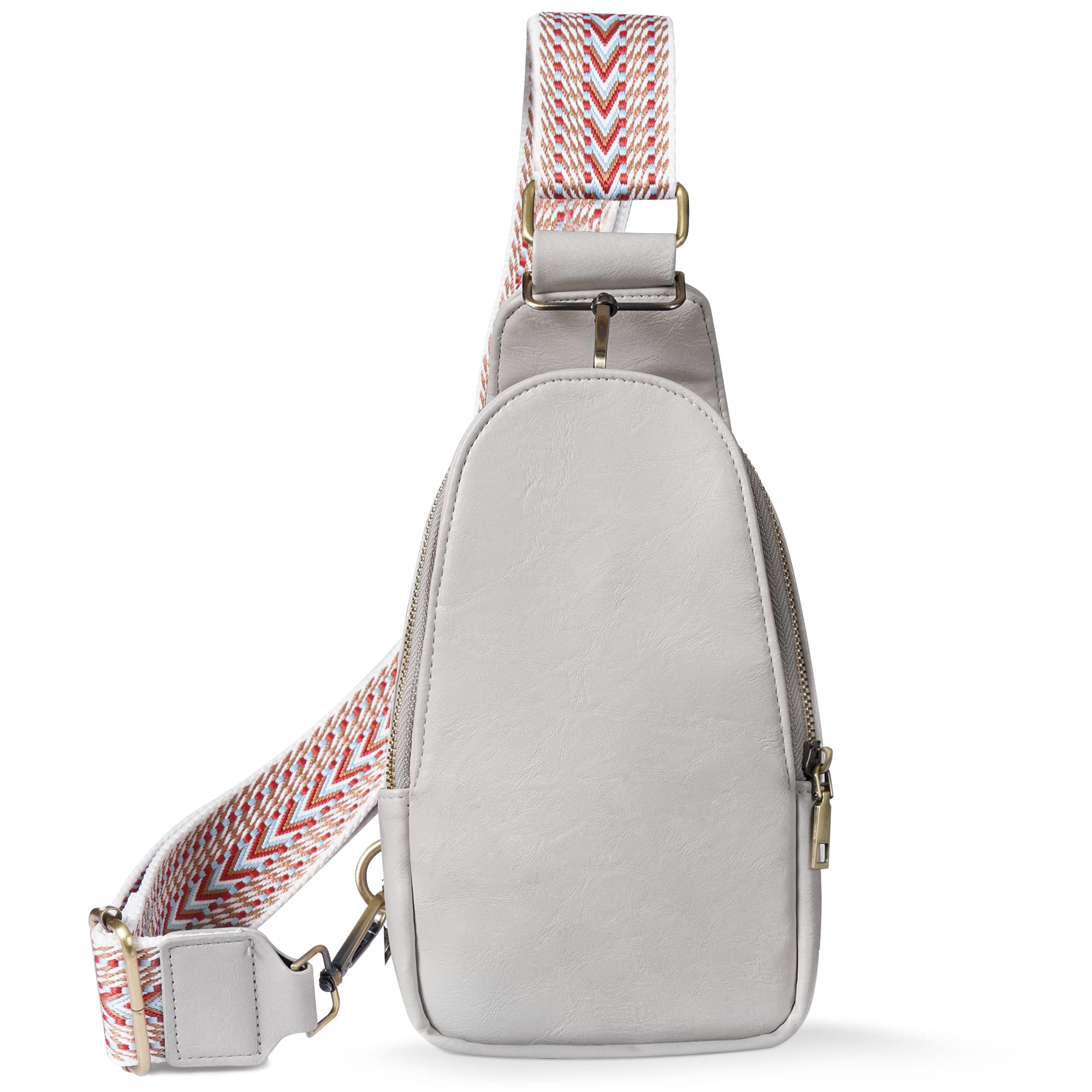 Stylish PU Leather Sling Bag for Women - Small Crossbody Chest Backpack, Multipurpose Shoulder Bag for Cycling, Travel, Work & Daily Use