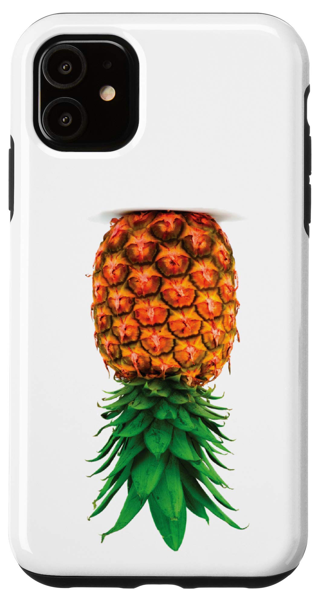 iPhone 11 Case with Upside Down Pineapple Swinger Design - Trendy Protective Cover for iPhone 11 - Perfect for Beach Parties, Swingers Events & Tropical Vacations