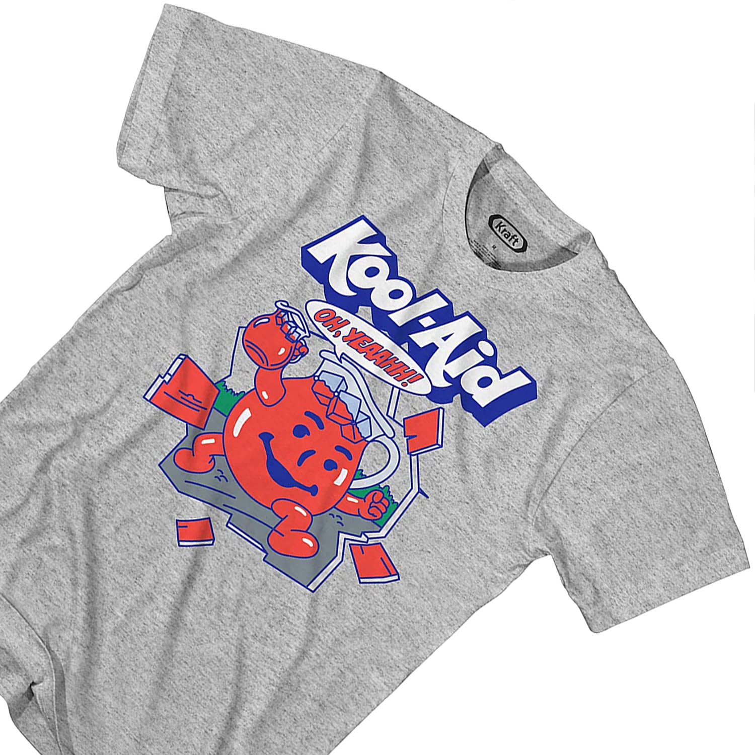 Kool-Aid Men's 'Oh Yeah' Graphic T-Shirt - Fun Drink Mix Inspired Casual Tee for Parties, Gaming & Pop Culture Fans
