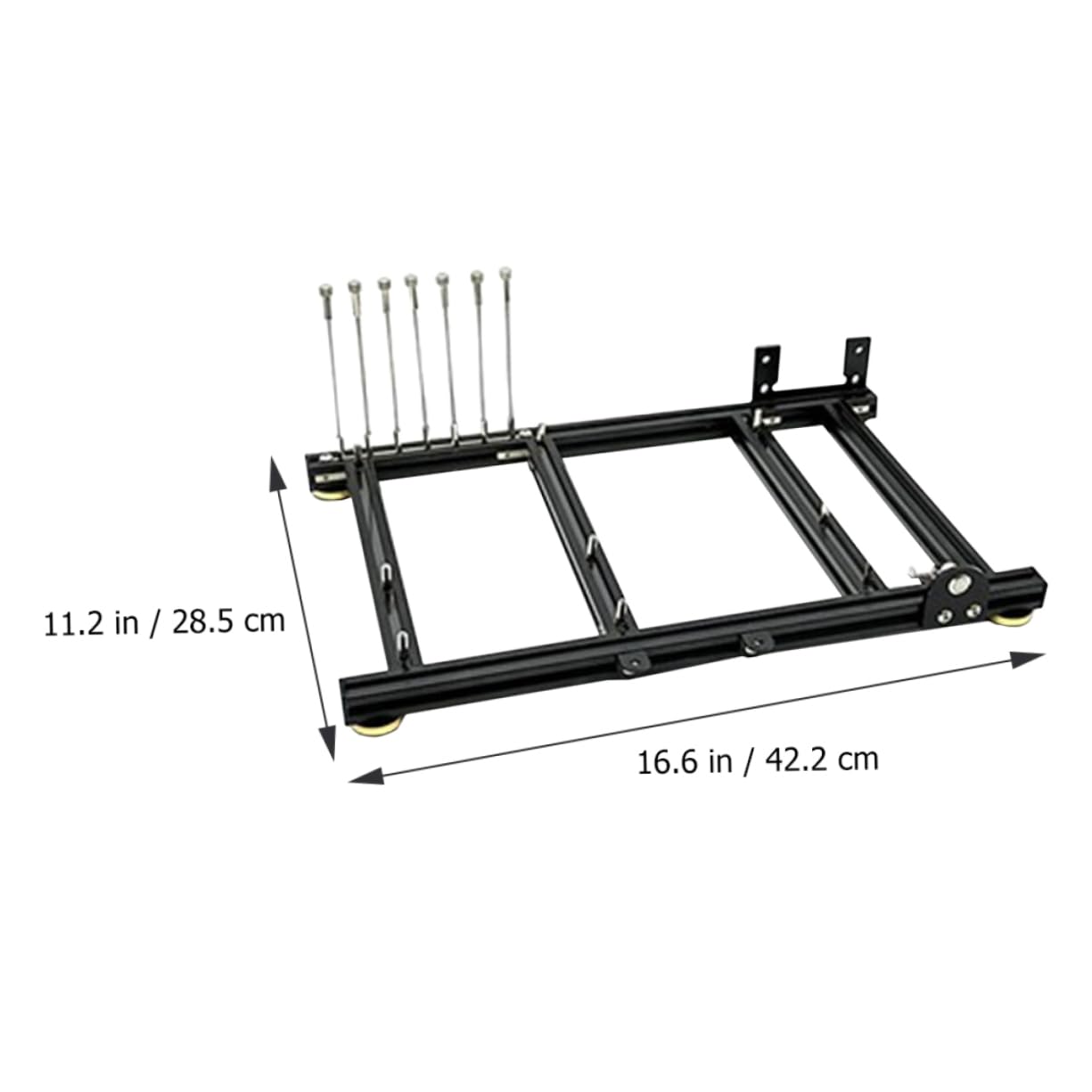 Mikikit Open Chassis Computer Case Bracket - Aluminum Motherboard & GPU Stand for PC Builds, Mining Rigs, and Test Benches - Enhanced Airflow for Gaming, Overclocking, and Hardware Testing