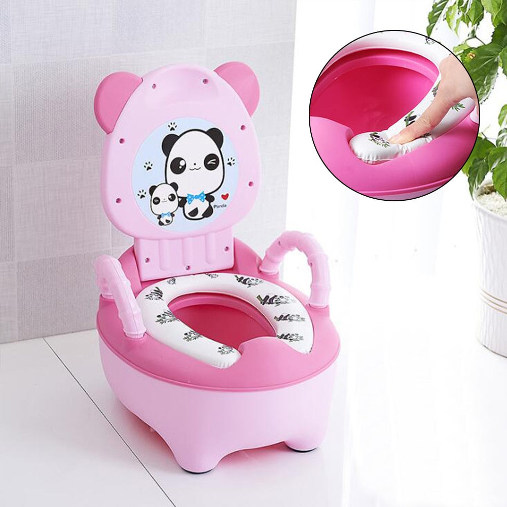 Baby Toilet Seat for Toddlers - Soft Cushioned & Anti-Slip Design for Safety & Comfort - Potty Training Essentials for Home & Travel Use