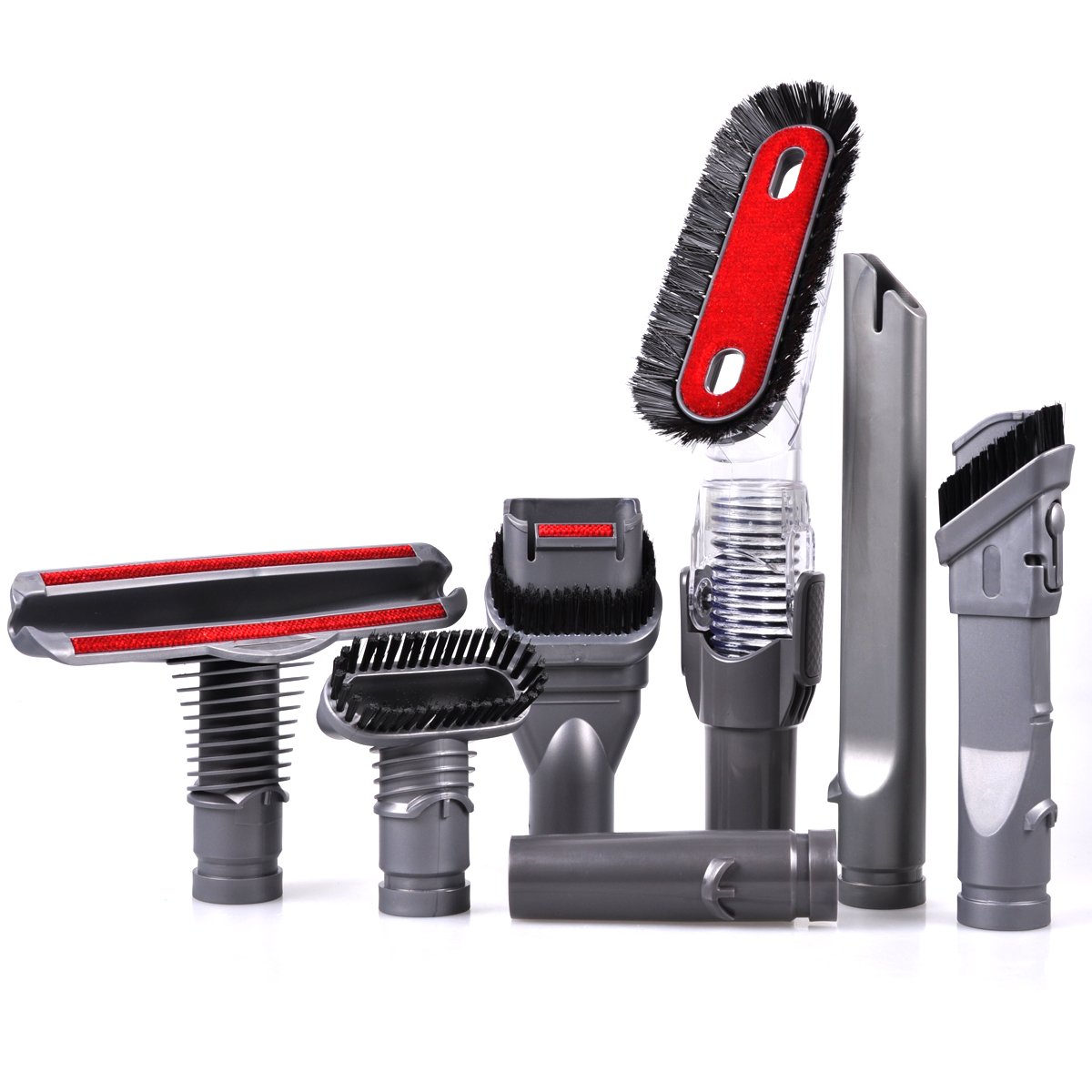 KEEPOW 7 Pack Vacuum Attachments Replacement Kit for Dyson V6, DC44, DC33, DC35, DC39, DC58, DC59, DC62, DC61 - Compatible with All Dyson Stick & Upright Vacuums - Perfect for Pet Hair, Car Cleaning & Home Deep Cleaning