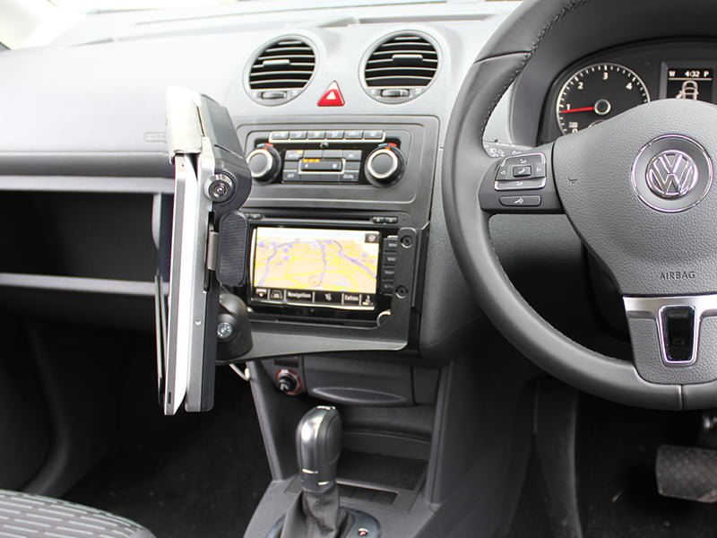 Volkswagen Caddy (2010-2013) Universal Car Phone Holder - Industrial Evolution InDash Mount for Secure Hands-Free Driving | Perfect for GPS Navigation & Commuting