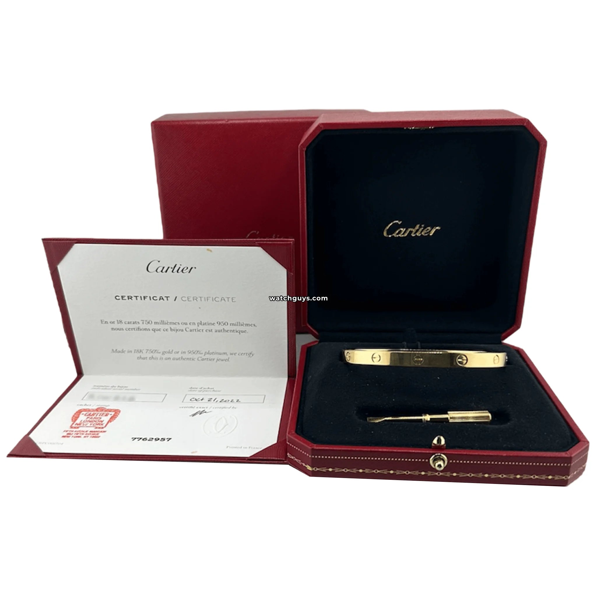 Cartier Love Bracelet 18K Yellow Gold Size 21 - Luxury Jewelry for Women, Romantic Gift for Anniversary & Valentine's Day - Perfect for Special Occasions & Everyday Elegance