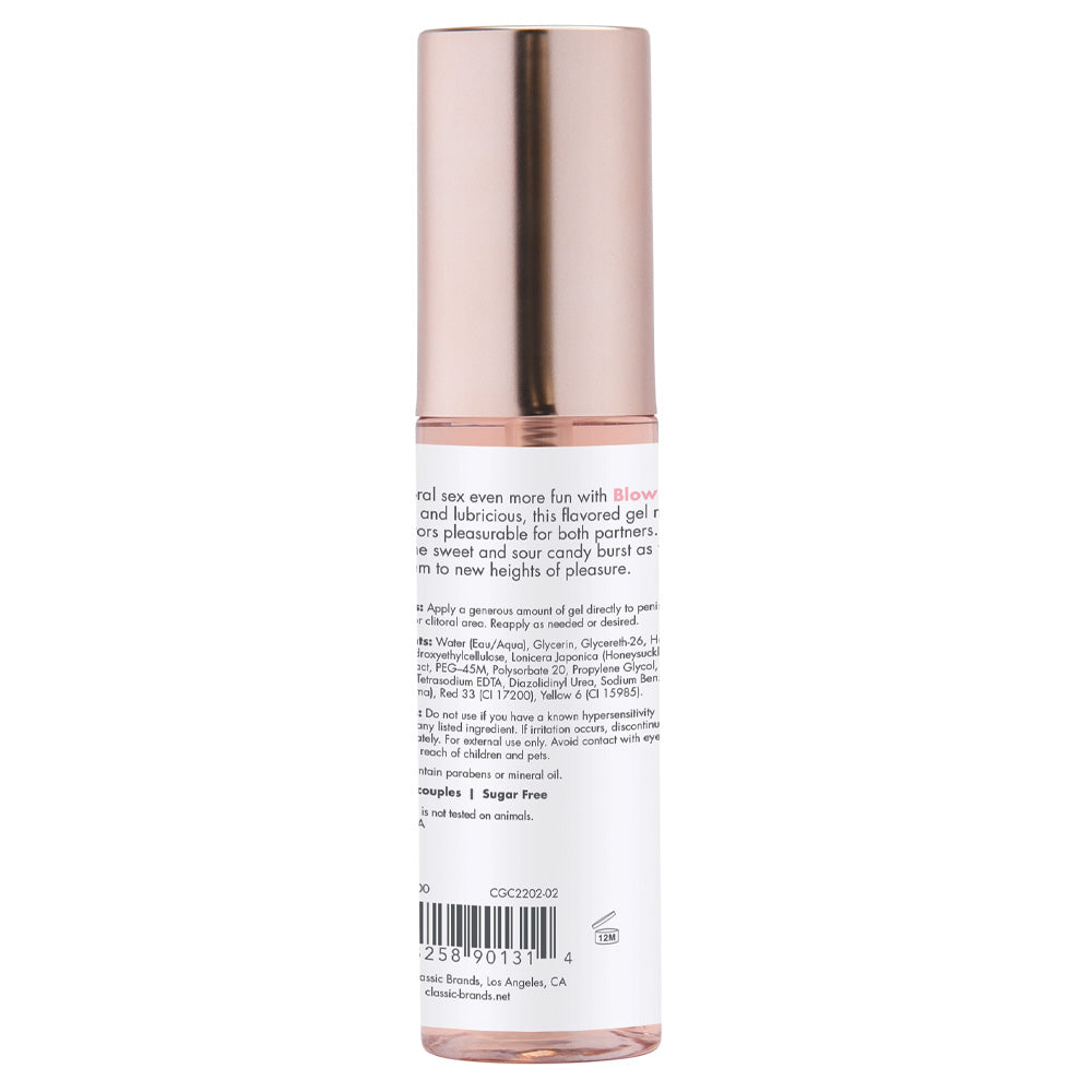 Blow Me Flavored Oral Sex Gel - Strawberry & Mint Pleasure Gel for Couples - Enhance Intimacy & Sensation in the Bedroom