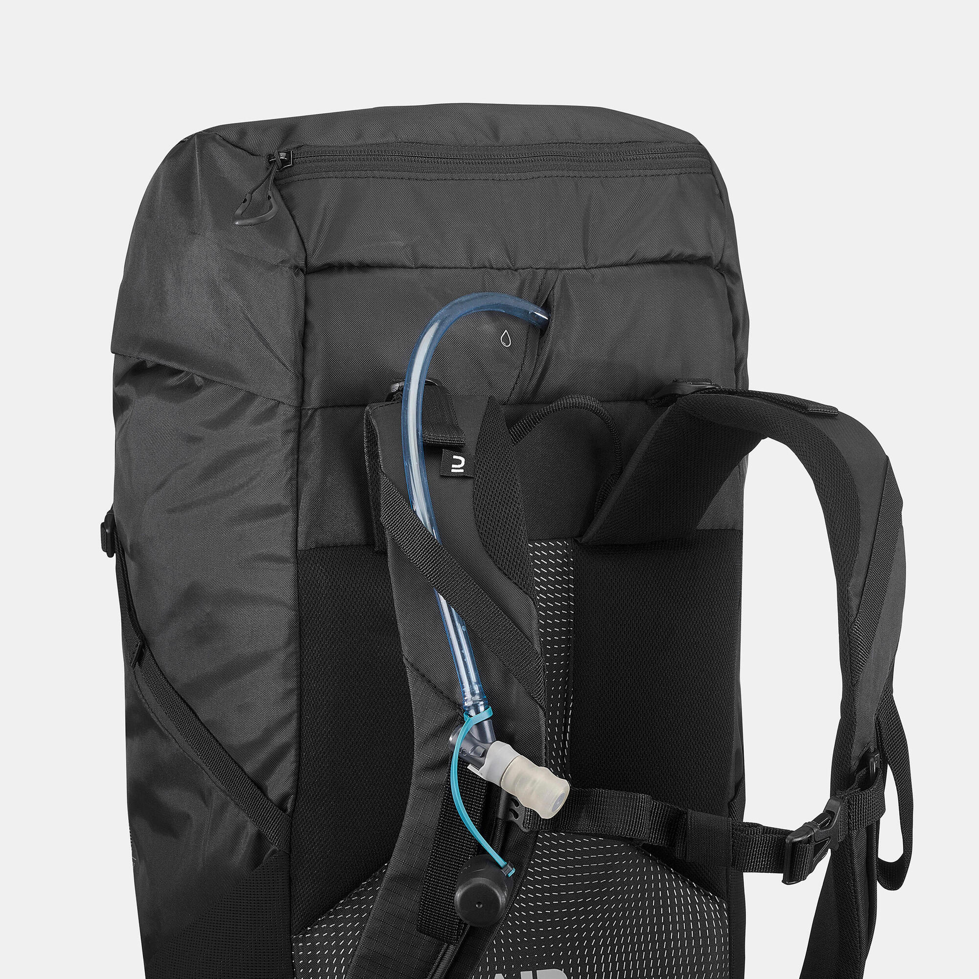 Quechua MH100 35L Lightweight Hiking Backpack for Men & Women - Water-Resistant Daypack for Outdoor Adventures, Camping, and Travel