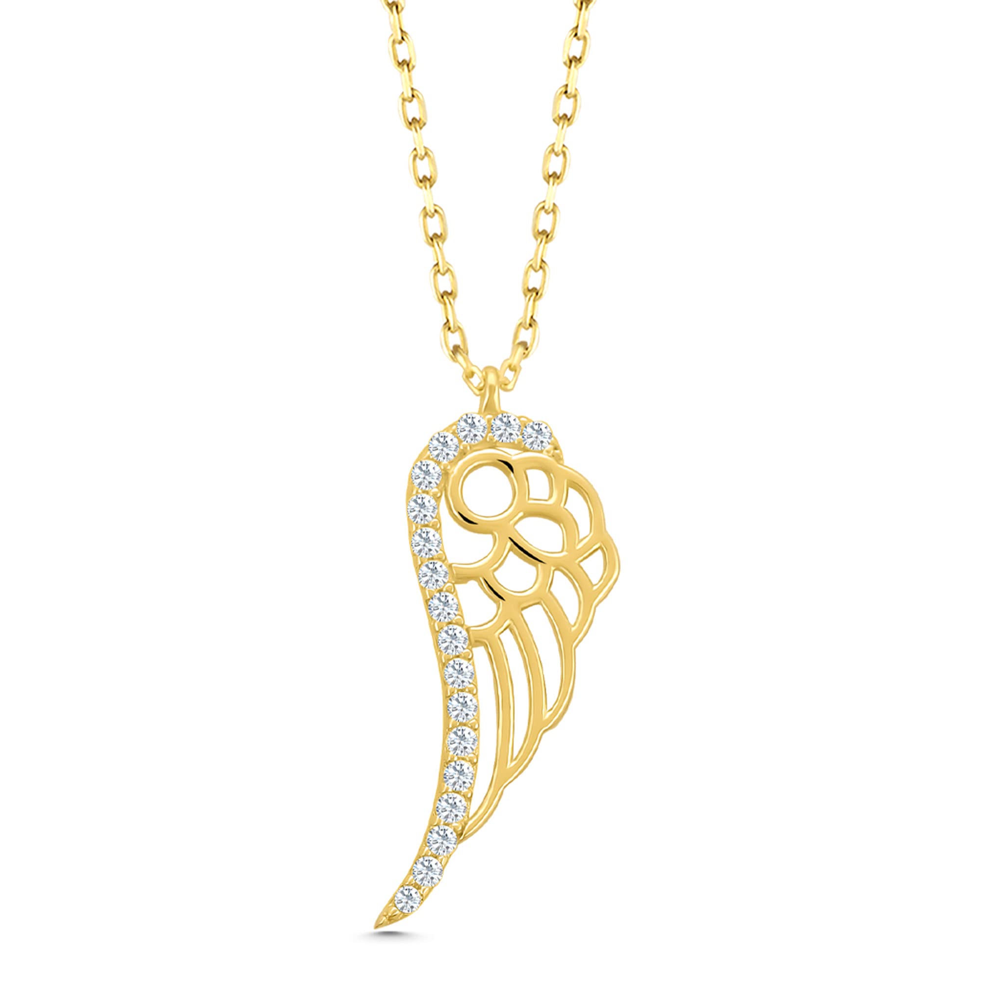 14K Solid Gold Necklace for Women - Elegant Gold Pendant with Different Figures, 17
