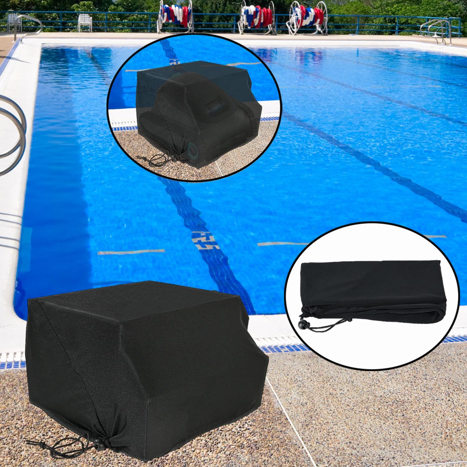 **AIPER Scuba SE/S1/Seagull SE Robotic Pool Cleaner Cover - Dustproof, Waterproof, UV & Wind Resistant Protective Case for Pool Vacuum - Perfect for Outdoor Storage & Travel**