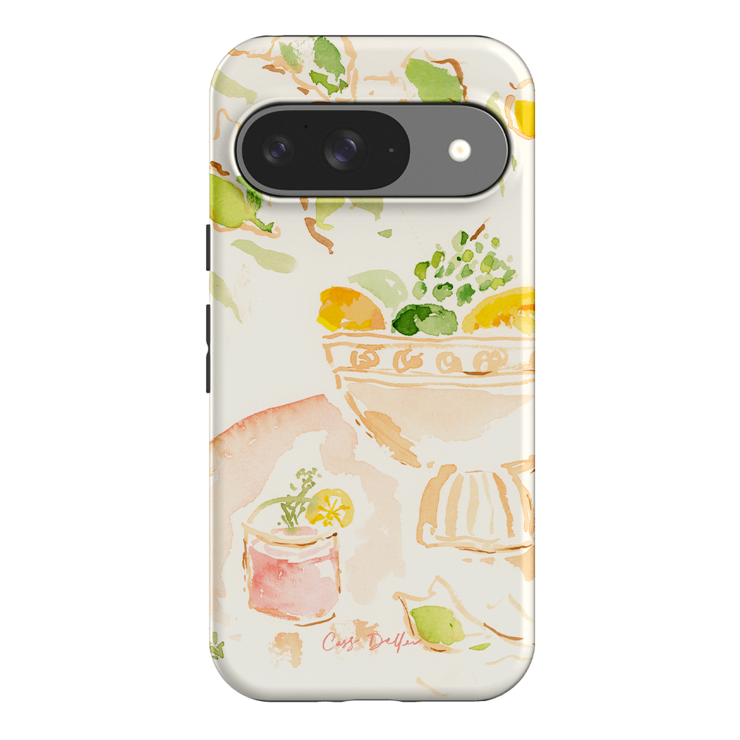 Sorrento Lemon iPhone Case - Durable Shockproof Phone Cover for iPhone 12/13/14/15 Pro Max - Cute Citrus Fruit Design - Perfect for Summer, Travel & Outdoor Activities