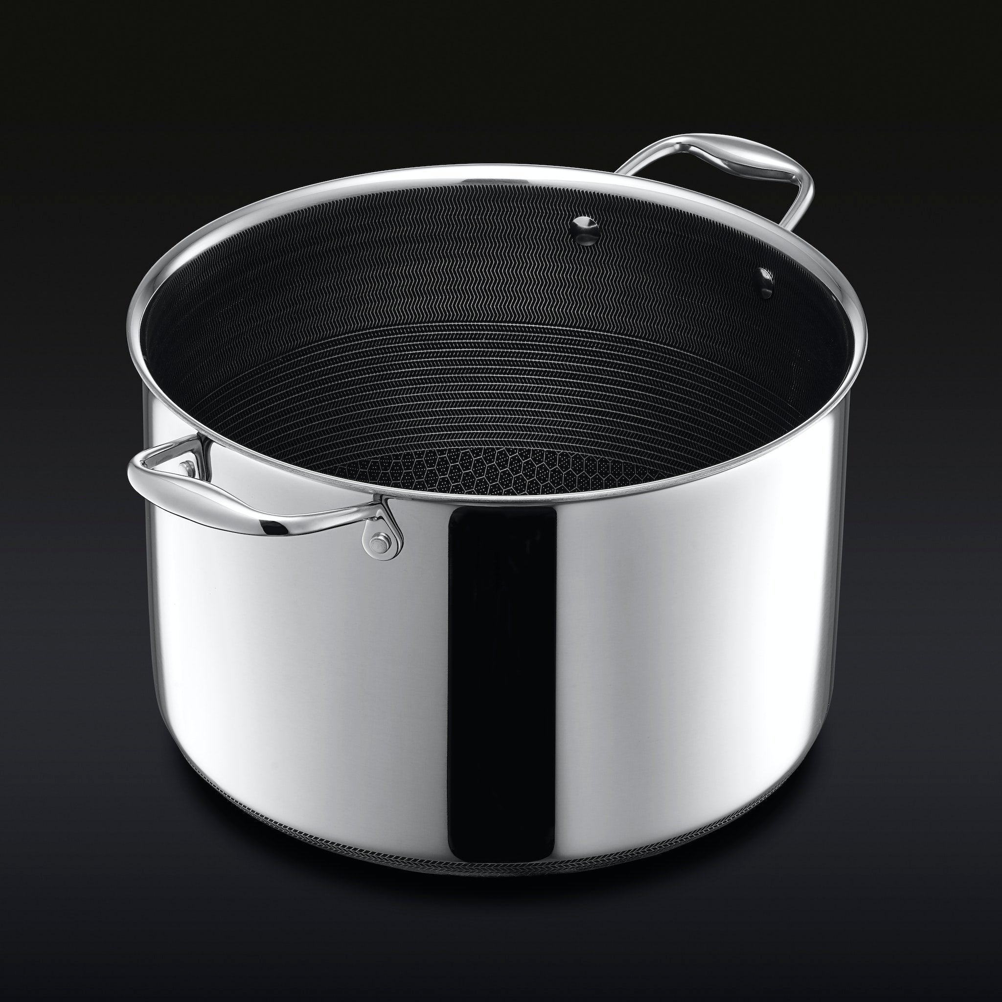 10L Hybrid Cooking Pot with Lid - Durable Stainless Steel & Non-Stick Interior for Boiling, Steaming & Slow Cooking - Perfect for Home Kitchen, Camping & Outdoor Adventures
