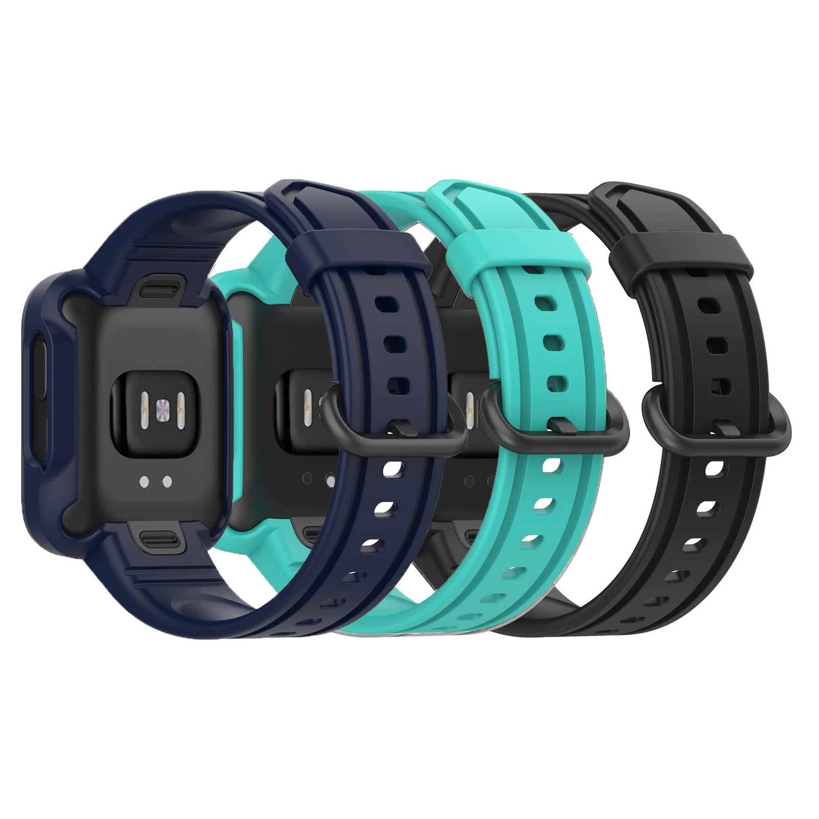 Silicone Watch Bands for Xiaomi Mi Watch Lite 1/2 & Redmi Watch 2 Lite - Sports & Daily Use