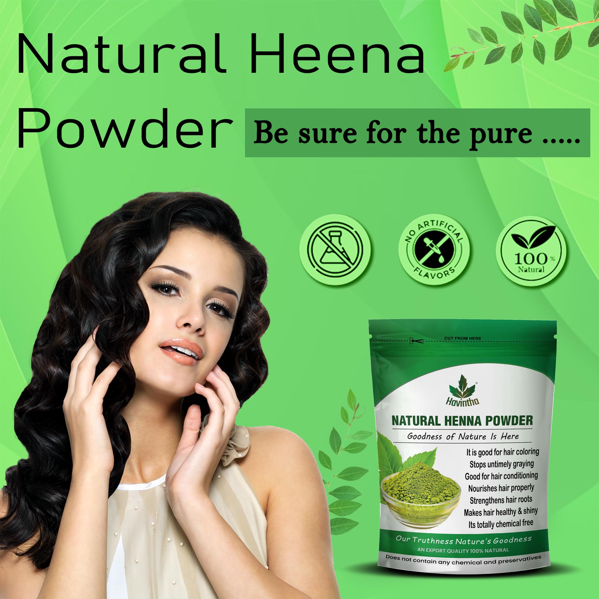 100% Natural Henna Powder for Hair Color & Growth | Lawsonia Inermis Hair Dye | Deep Conditioning Treatment for Shiny, Smooth Hair | Fights Frizz & Repairs Damage | 8oz (227g) | Perfect for At-Home Hair Care & Natural Beauty Routines