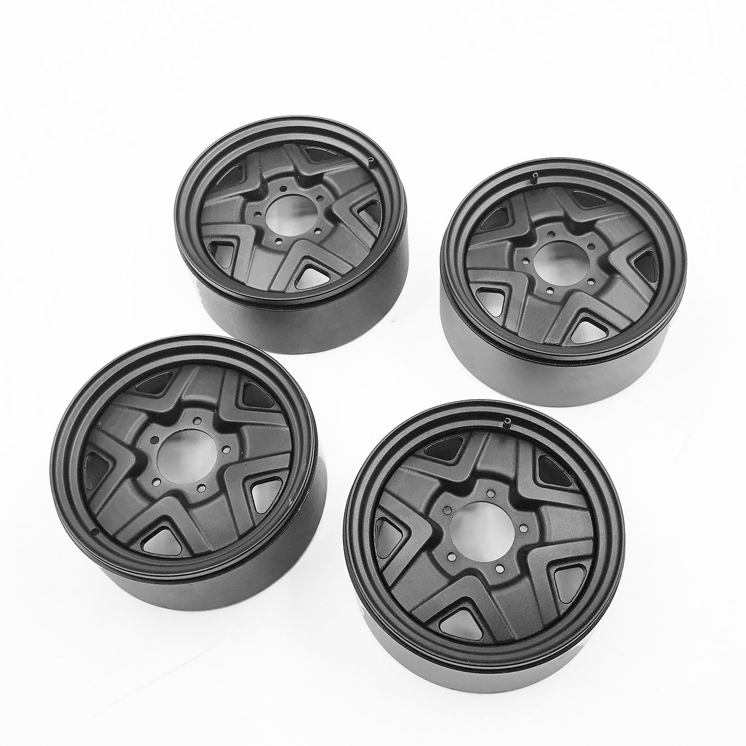 Vintage Metal Wheel Hubs for 1/6 Scale Capo Sixer1 RC Rock Crawler - Off-Road Vehicle Upgrade Parts - Perfect for DIY Model Car Customization & Remote Control Crawling Adventures