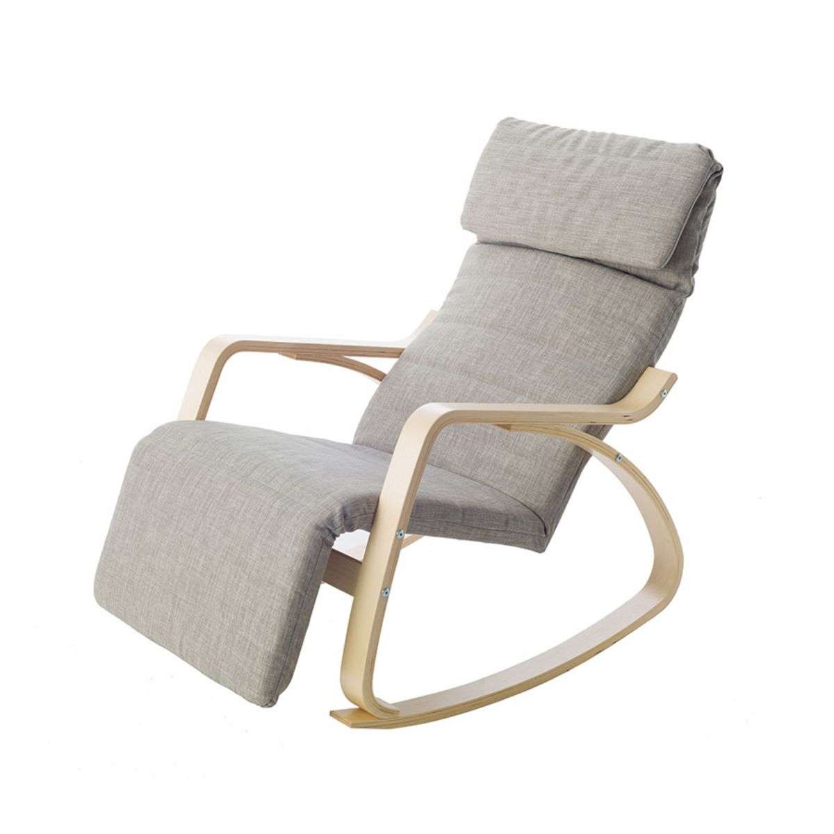 Asta Recliner Chair - Soft Grey Fabric Reclining Sofa for Living Room | Comfortable Lounge Chair for Relaxing & Watching TV
