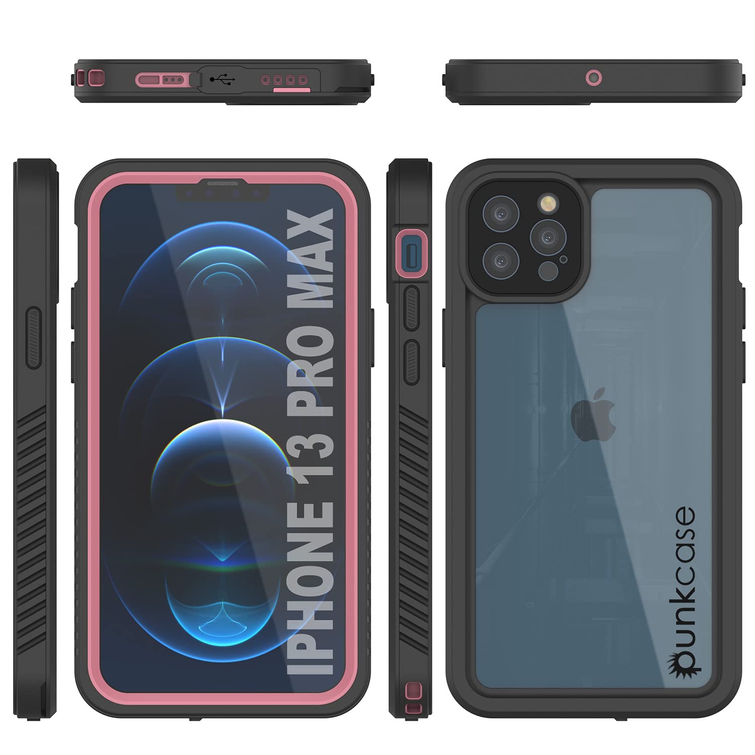 **Punkcase Extreme Series Slim Fit Waterproof Shockproof Snowproof iPhone 13 Pro Max Case (6.7