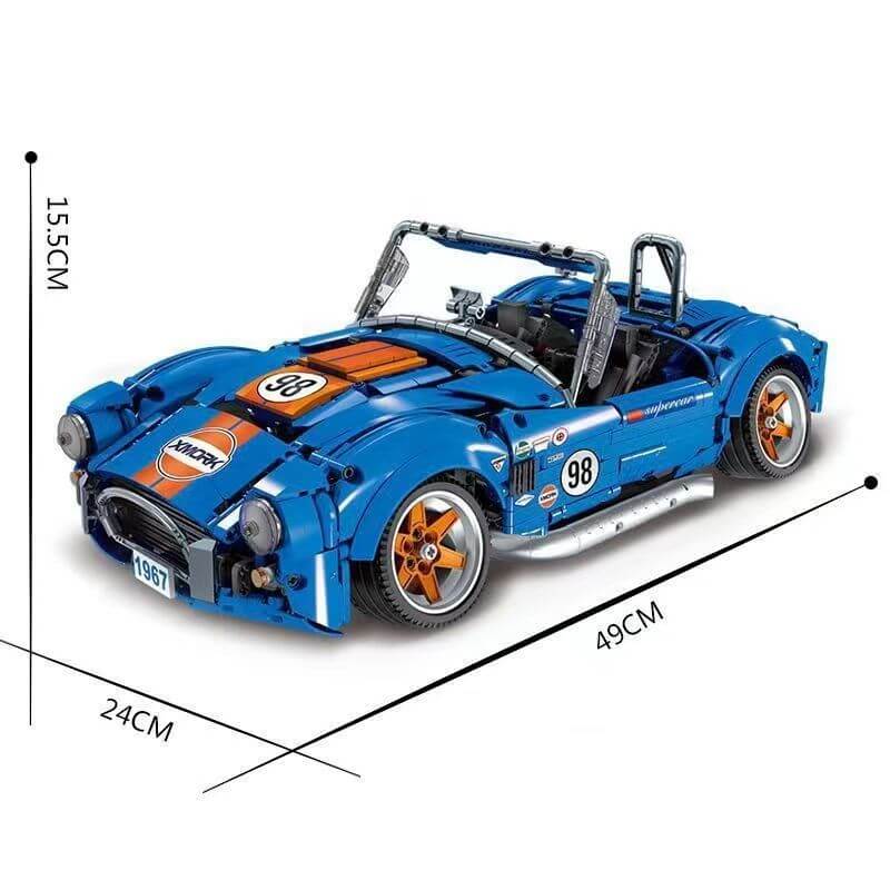 MORKMODEL 022025 Hellaflush Shelby Cobra 427 1:24 Scale Diecast Model Car - Classic Muscle Car Collectible for Display & Racing Enthusiasts (Perfect for Home Office Decor, Car Shows & Gift Giving)